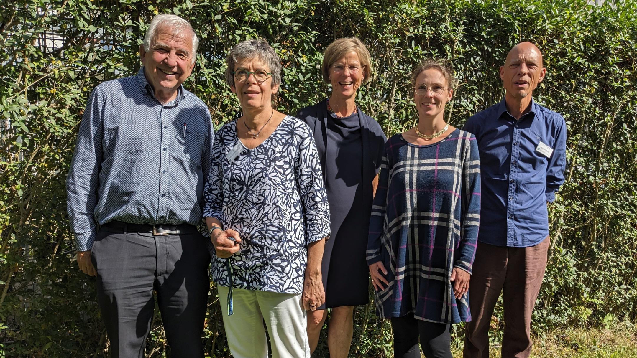 Das Initiativ-Team des Seelsorge-Rufs: Hans-Georg Schornstein, Dorothee Jöris-Simon, Marielies Schwering, Regina Dietze und Theo Wellens.