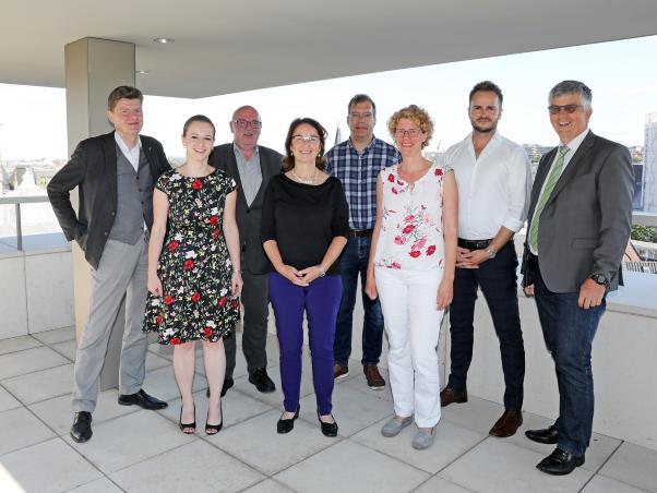 Die Lenkungsgruppe im September 2020: Reiner App, Mareike Jauß, Jürgen Jansen, Astrid Hautzer, Thorsten Aymanns, Sabine Kock, Andreas Schreib und Harald Hüller (v.l.).