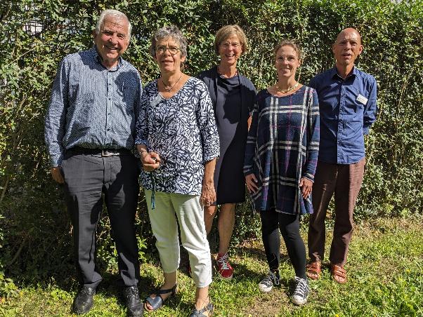 Das Initiativ-Team des Seelsorge-Rufs: Hans-Georg Schornstein, Dorothee Jöris-Simon, Marielies Schwering, Regina Dietze und Theo Wellens.